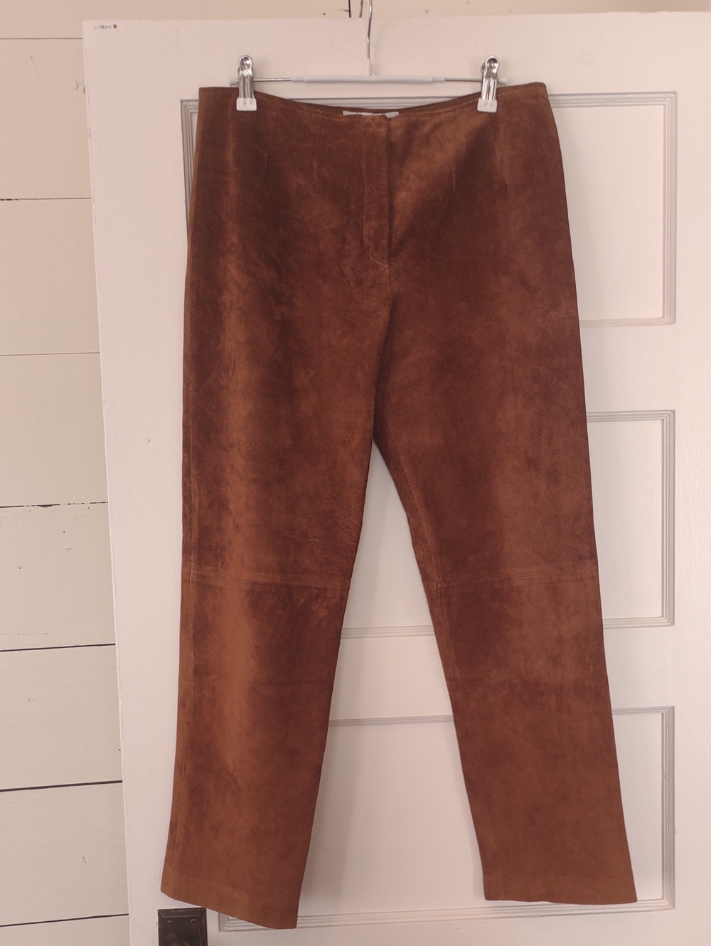 Beautiful Worth Soft Suede Leather Pants In Cognac Size 6 Women's